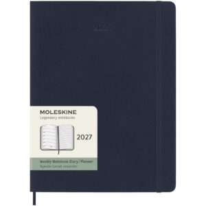 Moleskine 12 måneders ukeskalender ekstra stor, mykt omslag