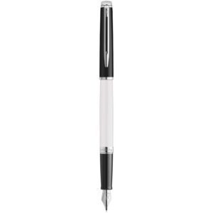 Waterman Hemisphere fargeblokkerende fyllepenn med palladiumkant (blått blekk)