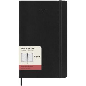 Moleskine 12 måneders dagskalender stor, mykt omslag