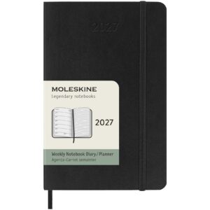 Moleskine 12 måneders ukeskalender lommeformat, mykt omslag