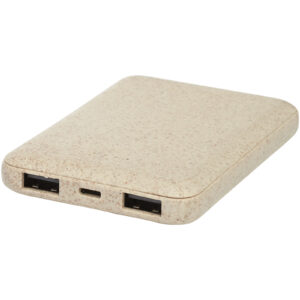 Asama 5000 mAh mobillader i hvetehalm