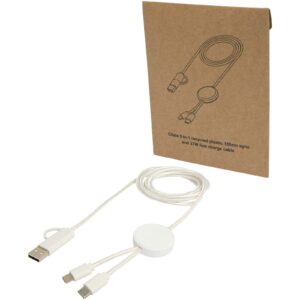 Citala 5-i-1 kabel 150 cm for datasynkronisering og 27 W hurtiglading, av resirkulert plast