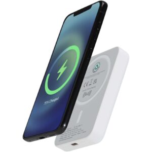 Acrab 5000 mAh 15 W magnetisk trådløs mobillader med 20 W PD – laget av resirkulert plast