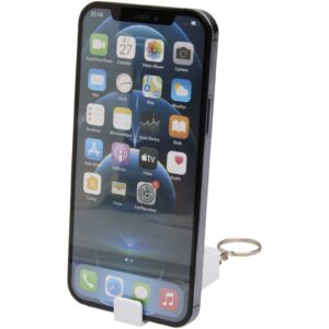 Aggia telefonstativ av bambus med fidgetleke av resirkulert plast