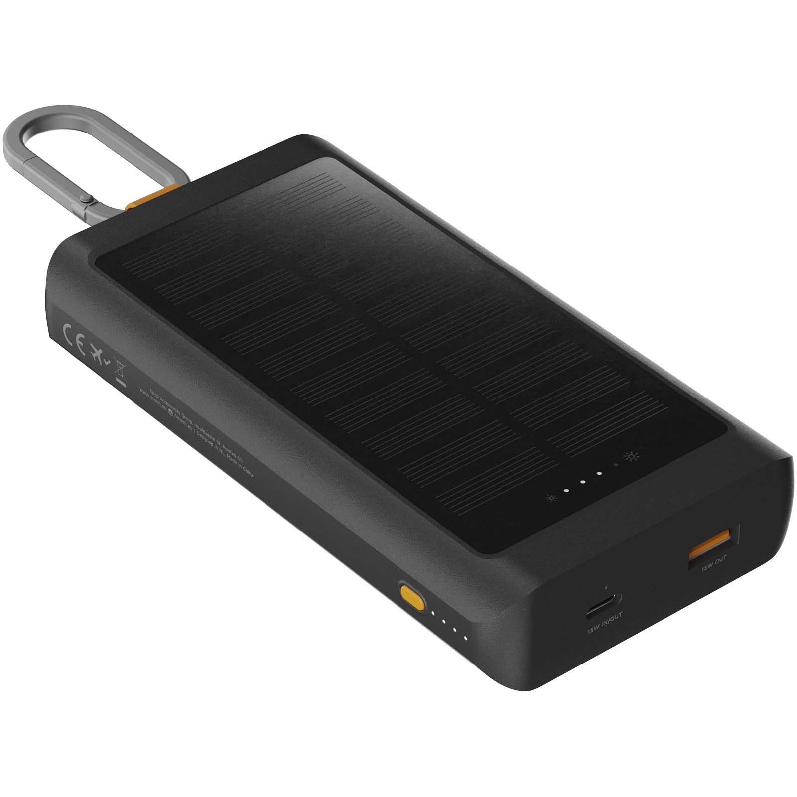 Xtorm XG2S101 Go2 10 000 mAh 15 W solcelledrevet mobillader med lys