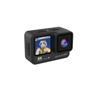 Prixton DV850 Aqua 4K actionkamera med to skjermer