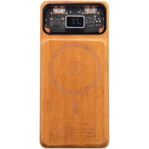 SCX.design P48 10.000 mAh magnetisk 15 W mobillader i tre