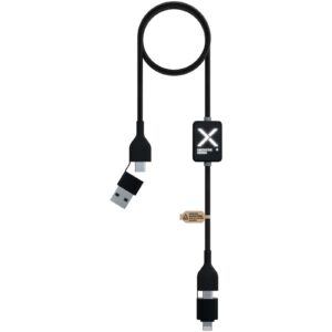 SCX.design C32 60 W ladekabel med lysende logo og av/på knapp