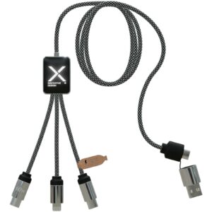 SCX.design C33 60 W Type-C ladekabel med dobbel lysende logo
