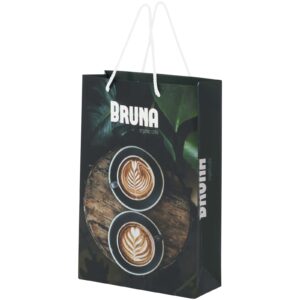 Håndlaget 170 g/m2 Integra papirpose med vridde håndtak av PP plast – 24 x 9 x 36 cm
