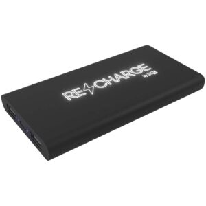 SCX.design P40 10 000 mAh opplyst trådløs mobillader av gummi