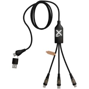 SCX.design C50 5-i-1 hurtigladende 100 W / 5 A-kabel med digital skjerm