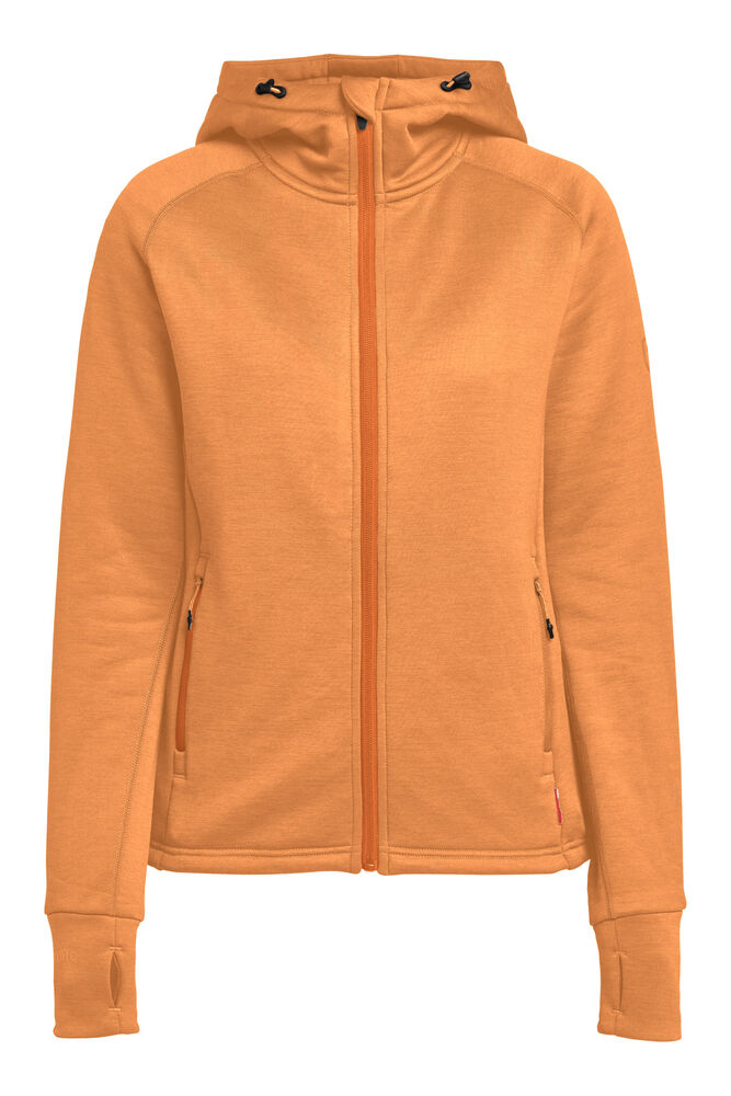 465017402-217_TXliteMidlayerHoodieWomen_Front_Amberglow