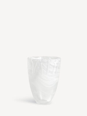 Contrast vase hvit/hvit 200 mm