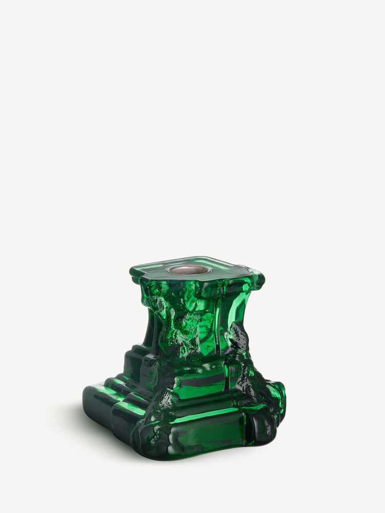 Rocky Baroque candlestick emerald green 95mm