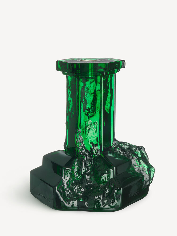 Rocky Baroque candlestick emerald green 175mm