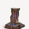 Rocky Baroque candlestick glossy glaze 150mm
