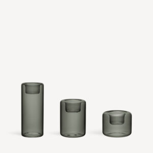 Happy lyslykt antrasitt, 68, 105, 150 mm, 3-pk